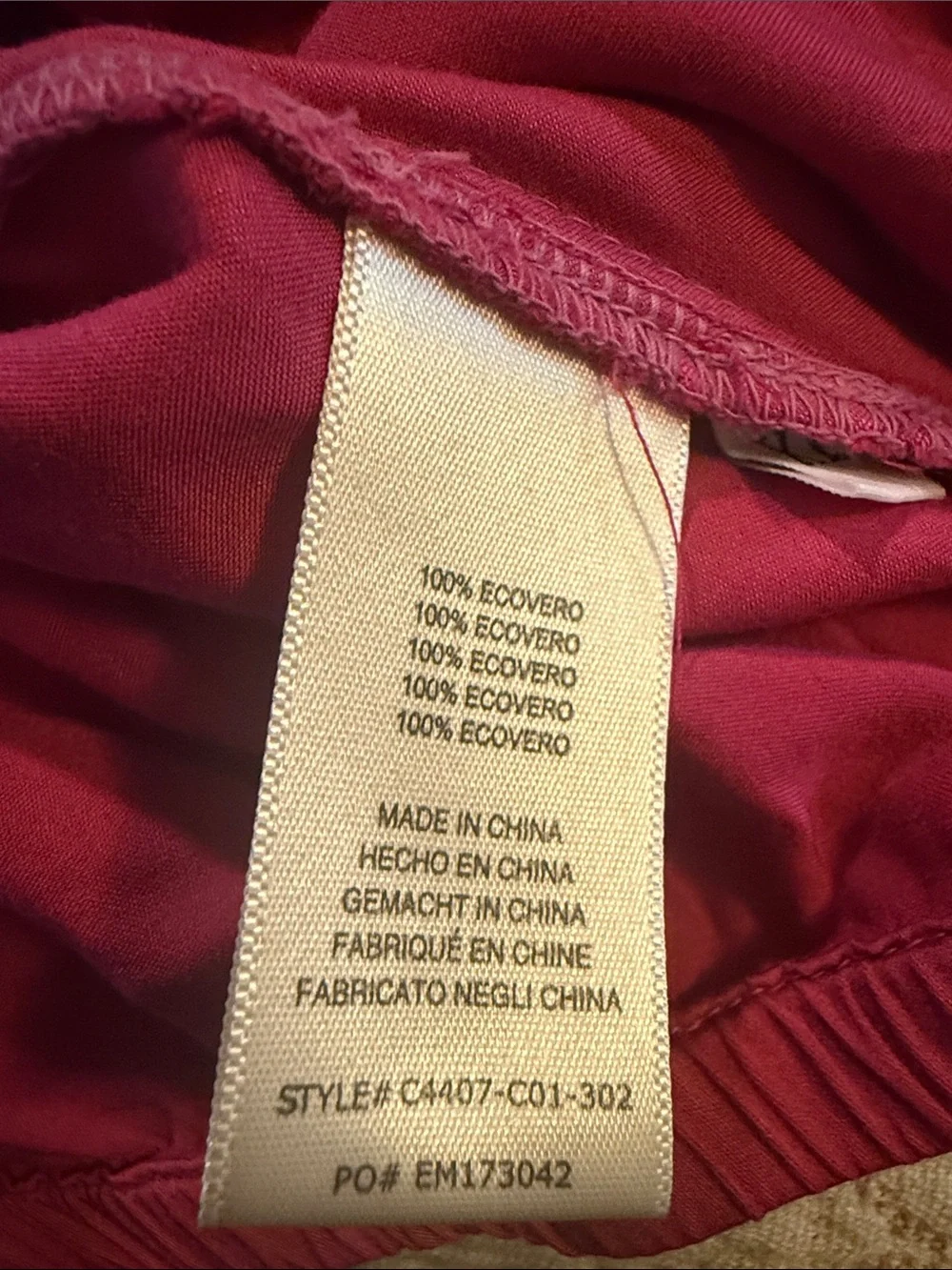 🌷 NEW Evereve Cloth & Stone Luxe Satin Banded Blouse Berryfizz Pink - Picture 12 of 13